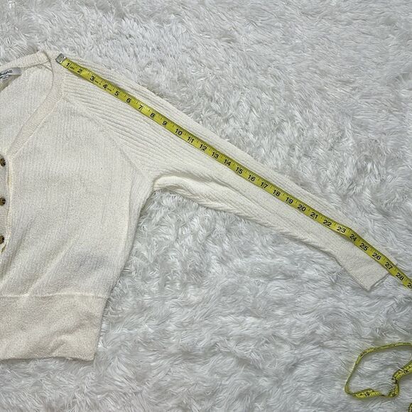 Madewell Maysville V-Neck Cardigan Sweater Button Up V-Neck Cream Size Small - Picture 5 of 16